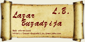 Lazar Buzadžija vizit kartica